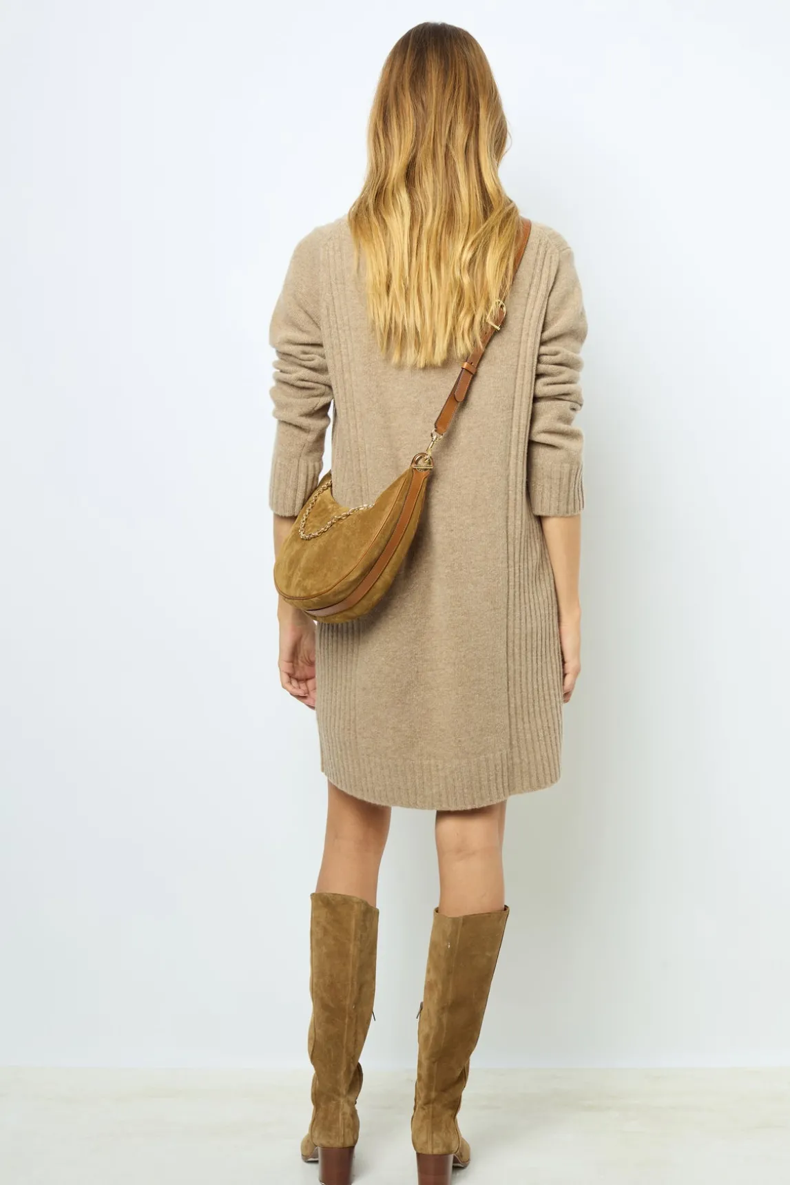 Wool and cashmere mini dress - SOFIA
