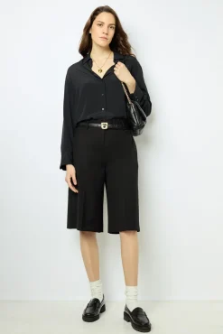 Wool blend Bermuda shorts - NEYLA