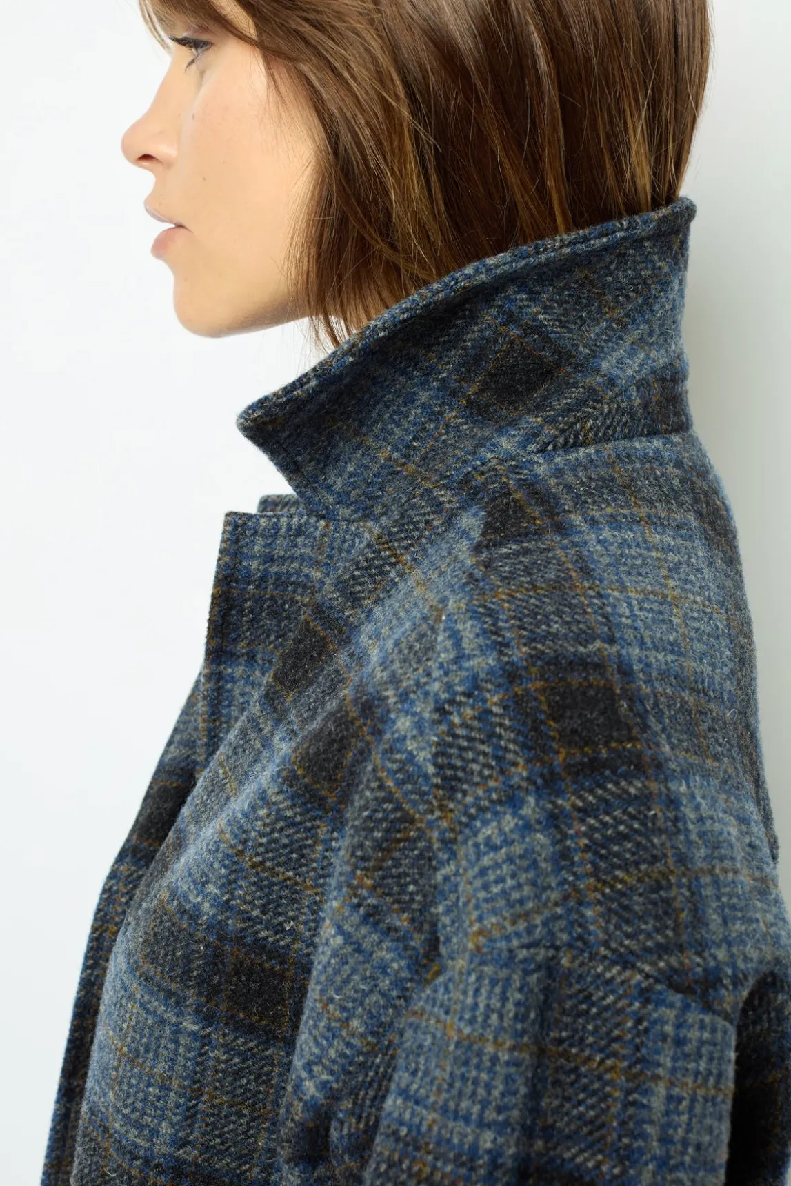 Wool check jacket - MAYSSANE