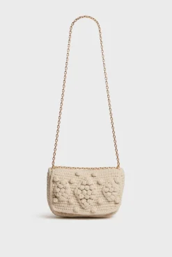 Wool crochet crossbody bag - ARCHIE