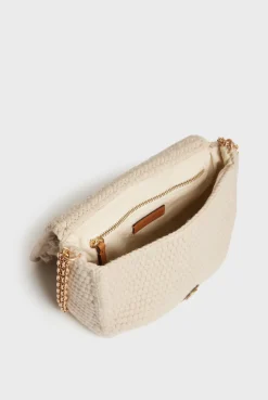 Wool crochet crossbody bag - ARCHIE