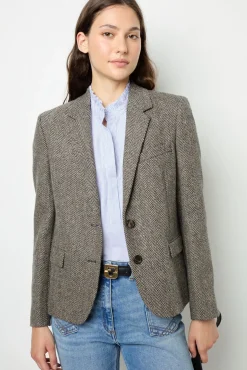 Wool herringbone jacket - EDDIE