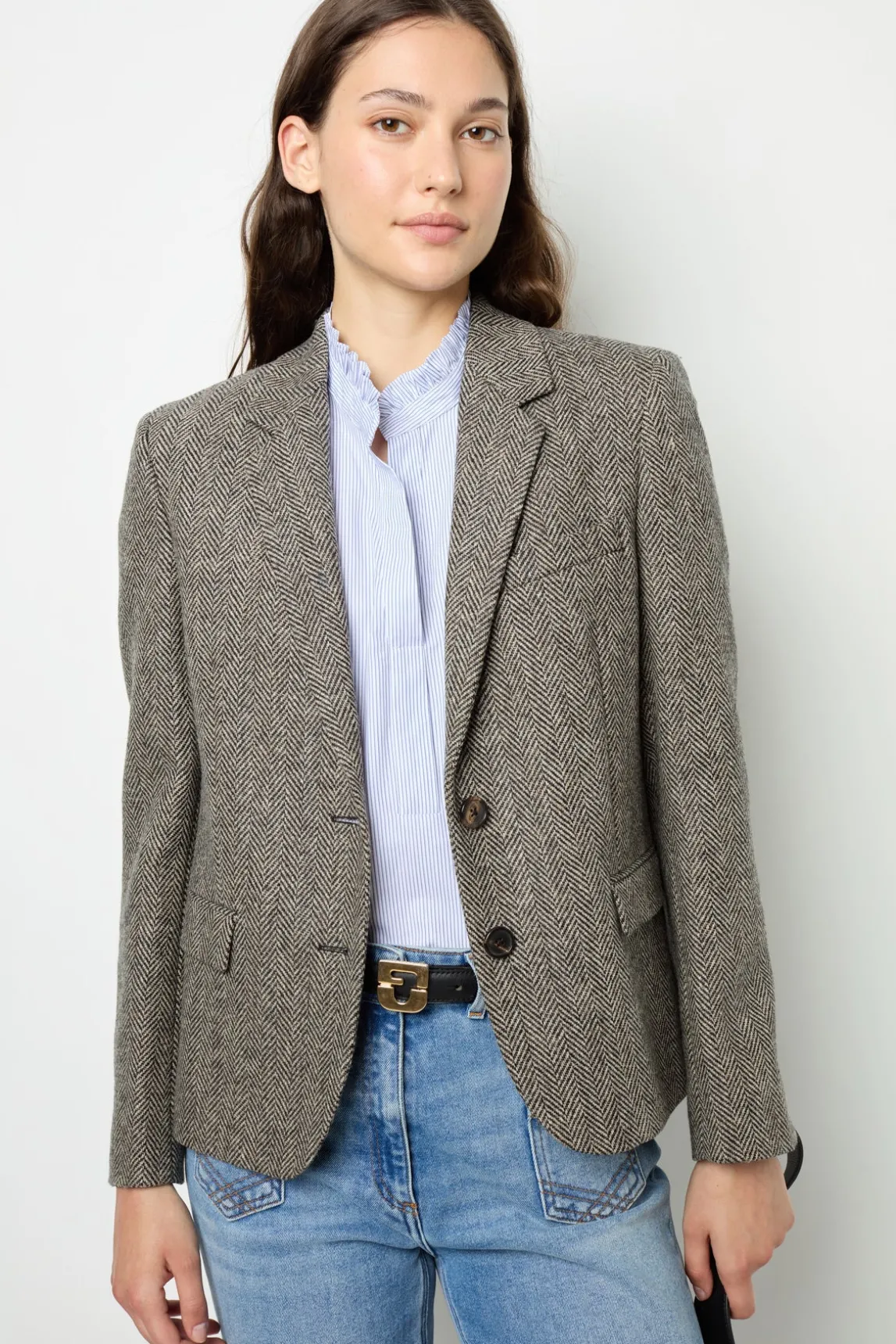 Wool herringbone jacket - EDDIE