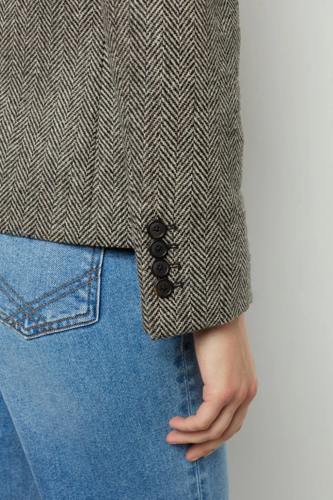 Wool herringbone jacket - EDDIE